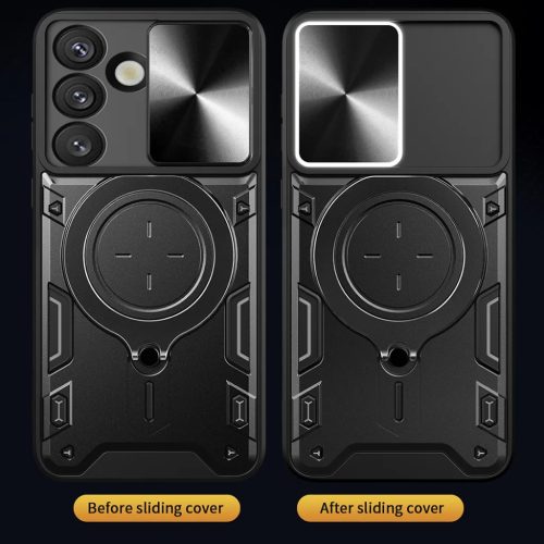 Techsuit - CamGuard Pro - Samsung Galaxy S25 Edge - Fekete tok