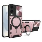 Techsuit - CamGuard Pro - Samsung Galaxy S25 Edge - Rózsaarany tok