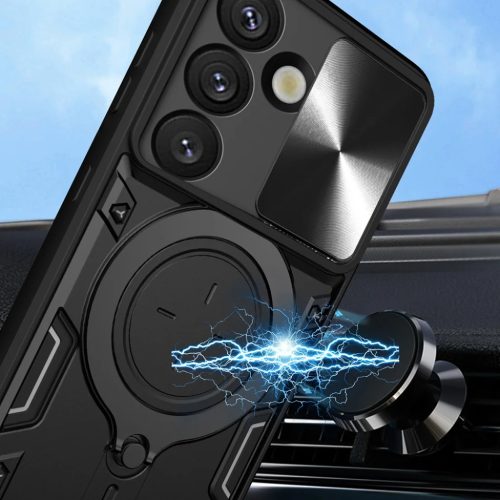 Techsuit - CamGuard Pro - Samsung Galaxy S25 Edge - Rózsaarany tok