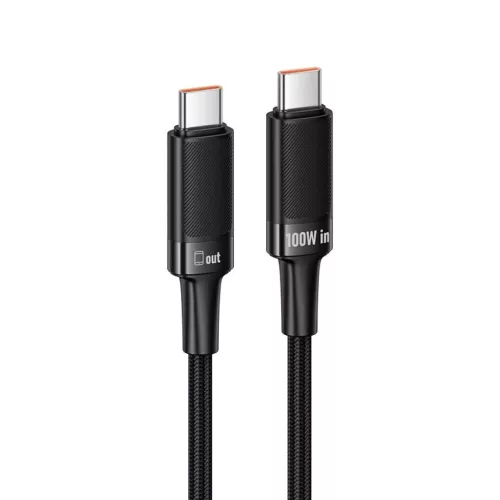 Hoco U153 Extreme fekete Type-C USB-C - Type-C USB-C PD 5A 100W kábel 1,2 m