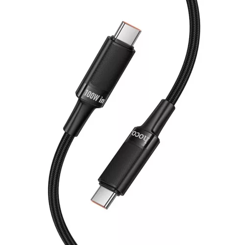 Hoco U153 Extreme fekete Type-C USB-C - Type-C USB-C PD 5A 100W kábel 1,2 m