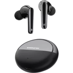   Monster N-Lite 203 AirLinks, Fekete, Vezeték nélküli fülhallgató, bluetooth headset