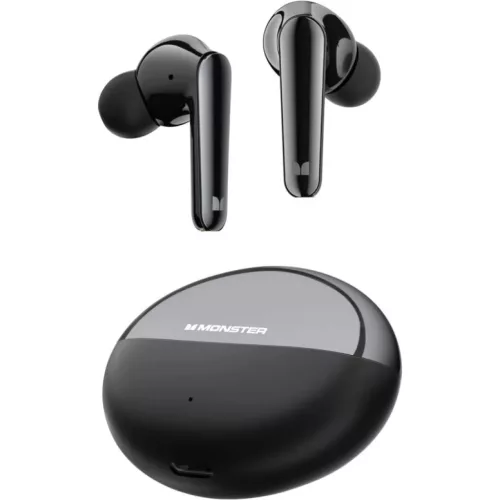 Monster N-Lite 203 AirLinks, Fekete, Vezeték nélküli fülhallgató, bluetooth headset