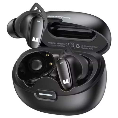 Monster N-Lite 206, Fekete, Vezeték nélküli fülhallgató, bluetooth headset