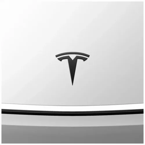 Tesla Model Y (Juniper) Spigen első embléma logó fedél fekete