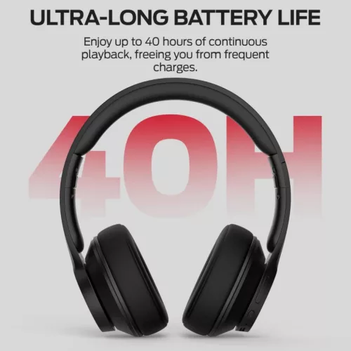 Bluetooth fejhallgató Monster Mission 100, Fekete
