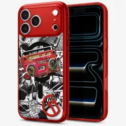   iPhone 17 Pro Spigen C11 Series Blast Edition MagFit piros tok