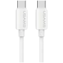   USAMS U98 30W 3A szilikon gyorstöltő USB-C – Lightning kábel fehér