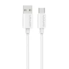 USAMS U98 3A szilikon gyorstöltő USB-C kábel fehér