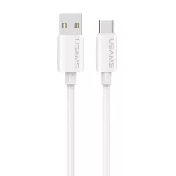 USAMS U98 3A szilikon gyorstöltő USB-C kábel fehér