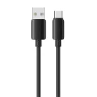 USAMS U98 3A szilikon gyorstöltő USB-C kábel fekete