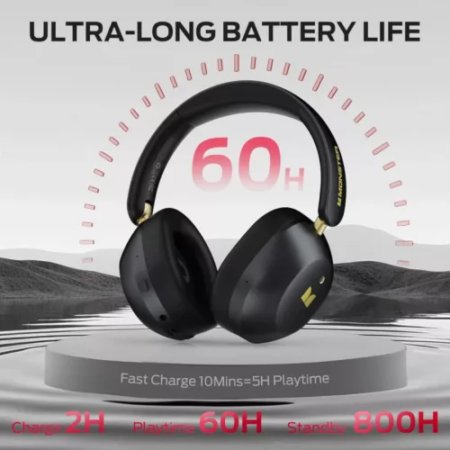 Bluetooth fejhallgató Monster Persona 6th, Fekete
