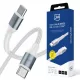 3mk - Data Cable Hyper N-Series - Type-C to Type-C, Szupergyors töltés, 100W, 20V/5A, 2m - Fehér