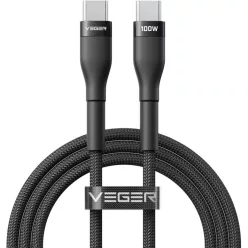 VEGER PD 5A 100W CC05 Type-C - Type-C kábel 1,5 m fekete