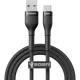 VEGER AC04 USB-A - USB-C PD 11V 6A 66W kábel 1,2 m fekete