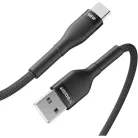 VEGER AC04 USB-A - USB-C PD 11V 6A 66W kábel 1,2 m fekete