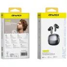 AWEI T229 ANC AI vezeték nélküli bluetooth fülhallgató töltődokkolóval sötétszürke