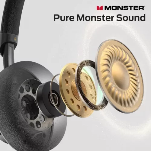 Vezeték nélküli Bluetooth Handsfree Monster N-tune mini 02, Fekete