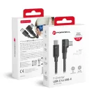 Forcell F-Energy QC4.0 PD 3A 60W Cafule 90° USB-C – USB-C kábel 1,2 m CC-1Deg fekete