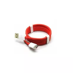   OnePlus 3 3T Eredeti USB-C Adatkábel 0,95m Fehér/Piros (szerviz pakk csomagolás)