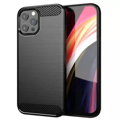 iPhone 13 Pro Fekete Techsuit Karbon Szilikon tok