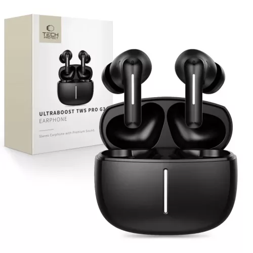 Tech-Protect Ultraboost TWS Earphone Pro G3 fekete