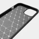 iPhone 13 Pro Fekete Techsuit Karbon Szilikon tok