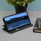 iPhone 13 Pro Max Fekete Techsuit Biztonságos Pénztárca Plusz tok