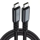 3mk - Adatkábel Hyper N-sorozat - Thunderbolt 4, 48V/5A, 40Gb/s, 240W, 8K@60Hz, 2m - Fekete