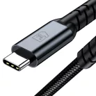 3mk - Adatkábel Hyper N-sorozat - Thunderbolt 4, 48V/5A, 40Gb/s, 240W, 8K@60Hz, 2m - Fekete