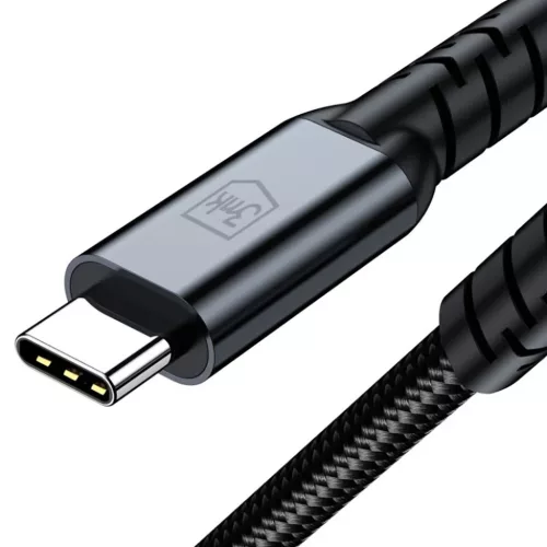 3mk - Adatkábel Hyper N-sorozat - Thunderbolt 4, 48V/5A, 40Gb/s, 240W, 8K@60Hz, 2m - Fekete