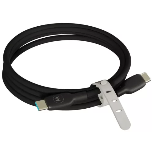 Motorola Silicone USB-C – USB-C kábel 2 m 5 A fekete