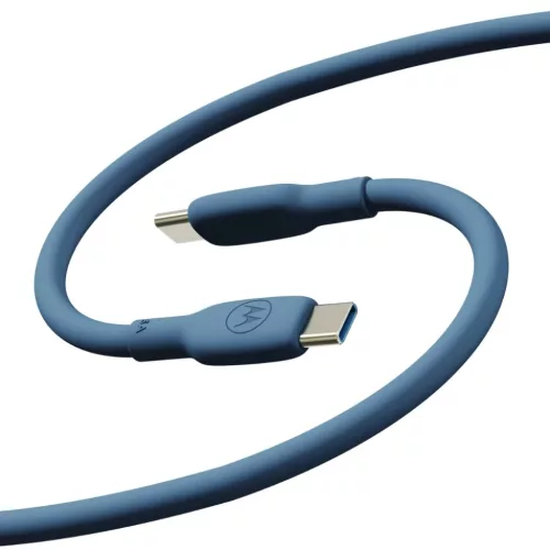 Motorola Silicone USB-C–USB-C kábel 2 m 5 A kék