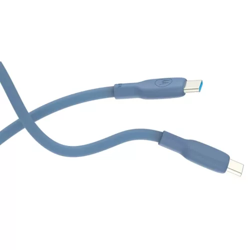 Motorola Silicone USB-C–USB-C kábel 2 m 5 A kék