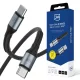 3mk - Data Cable Hyper N-Series - Type-C to Type-C, Gyors töltés, 60W, 20V/3A, 50cm - Fekete