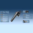 Techsuit - Bluetooth Headset Voicera (CB3) - Bluetooth 5.1, Hands-Free, Zajszűrő Mikrofon, 50h Beszélgetési Idő - Fekete