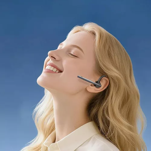 Techsuit - Bluetooth Headset Vocelis Pro (CB4) - Bluetooth 5.0, Hook Design, Zajszűrős Mikrofon, 500mAh - Kék
