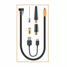 SAL SAAP6 Intelligens, automata pumpa, digitális légkompresszor telefon USB vésztöltővel, LED lámpával, vezeték nélküli, tölthető, ajándék tárolózsákkal