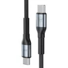 3mk - Adatkábel Hyper N-Series - Type-C-ről Type-C-re, Ultragyors töltés, 240W, 48V/5A, 3m - Fekete