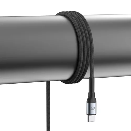 3mk - Data Cable Hyper N-Series - Type-C to Type-C, 100W, 20V/5A, 3m - Fekete