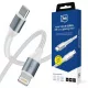 3mk - Adatkábel Hyper N-Series - Type-C to Lightning, 27W, 9V/3A, 2m - Fehér