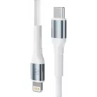 3mk - Adatkábel Hyper N-Series - Type-C to Lightning, 27W, 9V/3A, 2m - Fehér