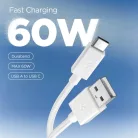 Spigen Essential EB6015AC Type-C USB kábel 60W 150 cm fehér