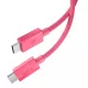 Spigen Essential EB6010CC Type-C USB kábel 60W 100 cm rózsaszín