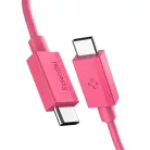 Spigen Essential EB6010CC Type-C USB kábel 60W 100 cm rózsaszín