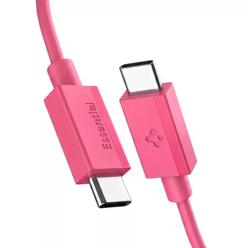 Spigen Essential EB6010CC Type-C USB kábel 60W 100 cm rózsaszín