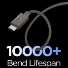 Spigen Essential EB6015CC Type-C kábel 60W 150 cm sötétszürke