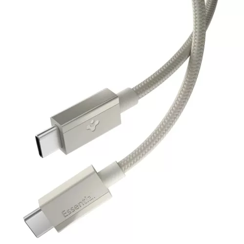 Spigen Essential EB6015CC Type-C USB-C / USB-C kábel 60W 150 cm természetes titán
