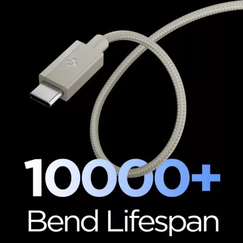Spigen Essential EB6015CC Type-C USB-C / USB-C kábel 60W 150 cm természetes titán