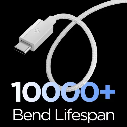 Spigen Essential EB6015CC Type-C USB-C / USB-C kábel 60 W 150 cm fehér
